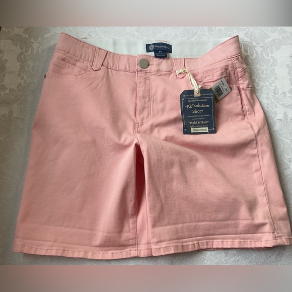 Democracy Pants - Democracy Ab Solution Shorts Women Size 14 Soft Orange New With Tags